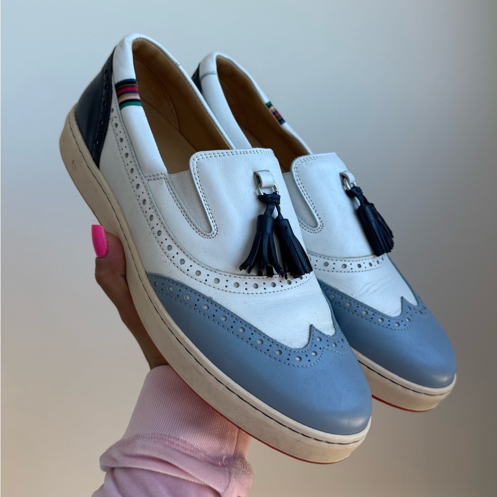 Royal Albartross White Blue Men's Loafers